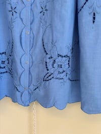 Image 2 of Blue puff sleeve (L)