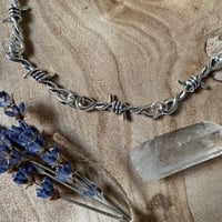 Image 4 of Silver Barbed Wire Choker