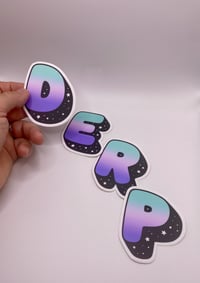 Image 2 of D E R P sticker pack