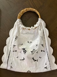 Image 1 of Totebag linge ancien Lola