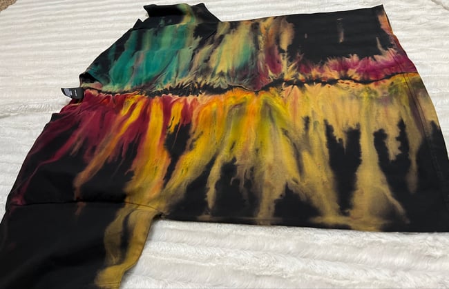 REVERSE ICE DYED T SHIRT (Dragon's Fire)