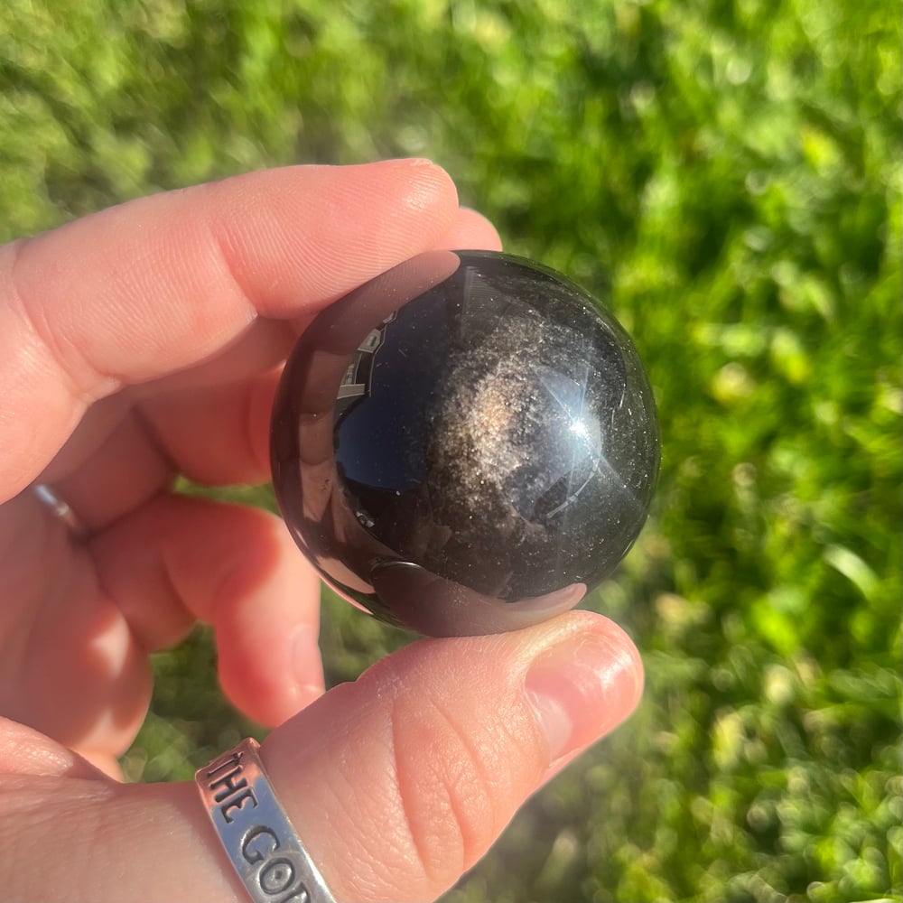 Image of Gold Sheen Obsidian Sphere