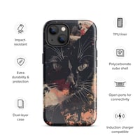 Image 23 of Beautiful Black Cat Face Splatter Painting Tough Case for iPhone®