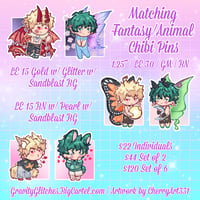 [PRE-ORDER] Matching BakuDeku Chibi Pins