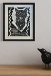 Black Cats Good Luck - Unmatted Dark Frame