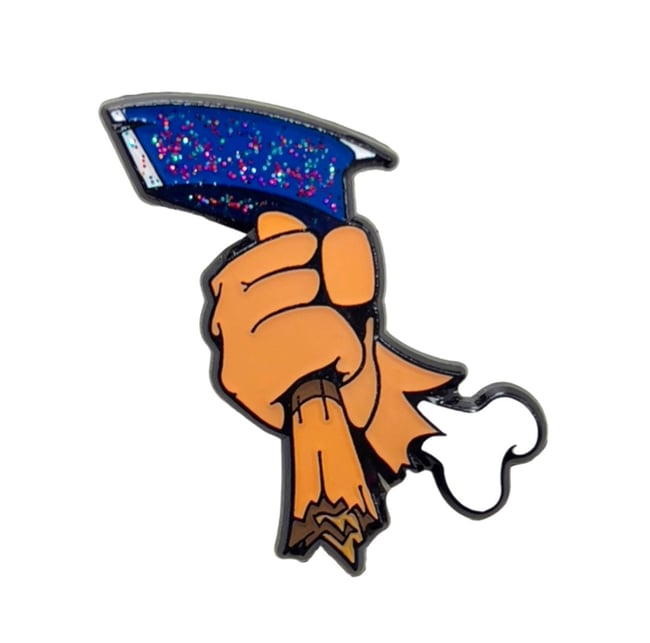 Bad To The Bone Pin - True Blue