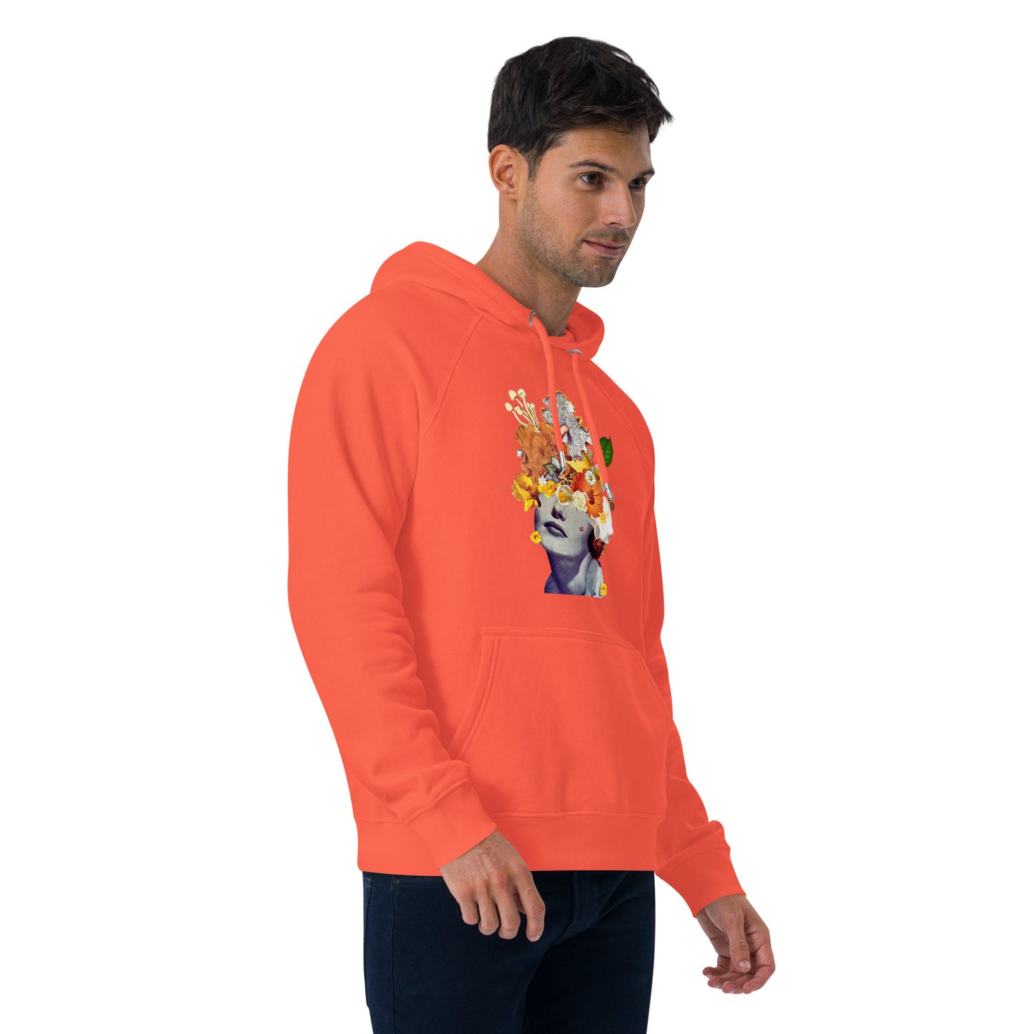Image of She's a Lil Nuts - Unisex Eco Raglan - Organic Cotton Pullover Hoodie