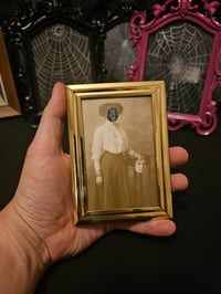 Image 2 of Vintage postcard faceless girl  With Preserved Web  .1