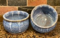 Image 1 of Light blue chowder bowls- pair 