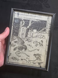 Image 2 of 1800s -Japanese collection GRAVE-YARD “ with preserved webs-2