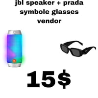 jbl speakers + prada symbole vendor 