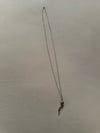 LARGE vintage silver Italian cornicello good luck charm, large
