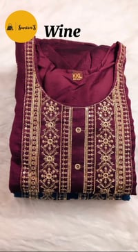 Image 5 of Soft Silk Kurtha Set - Design #13