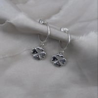 Image 1 of Lucky Charms, Four Leaf Clover Earrings