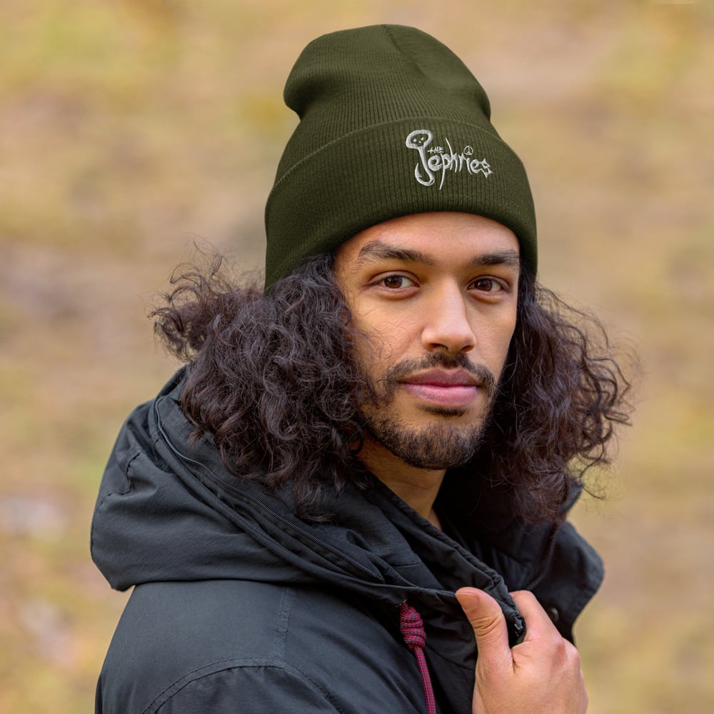 Jephries White Logo Beanie