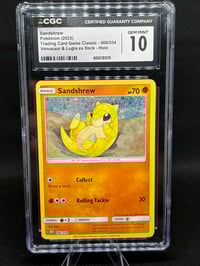 Image 1 of Sandshrew 008/034 Holo CGC Gem Mint 10 - Shipping included!