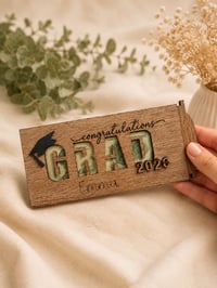 Image 1 of Graduation Pull-Out Money Holder