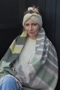 Image 4 of Cross-Over Headband - Handknit Locally