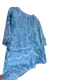 Image 8 of 3XL Crop Tee in Seaside Geode Ice Dye