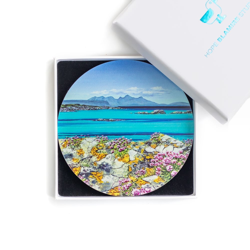 Image of Boxed glass coaster