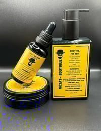 Image 2 of Men: Body Oil-Beard Oil & Beard Balm 3pcs Set