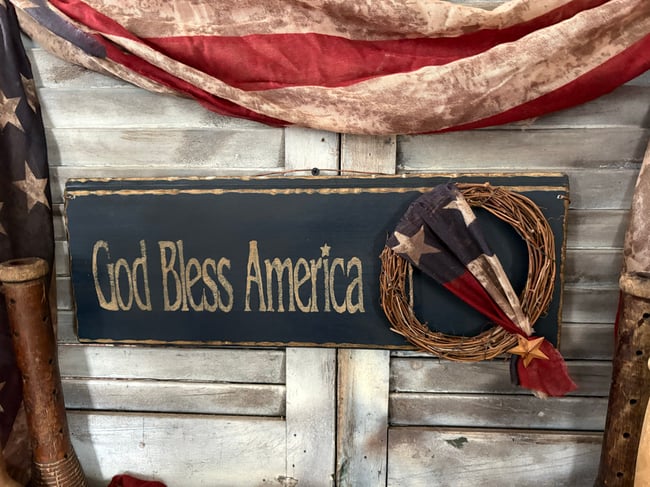 PRE ORDER!!! God Bless America sign 