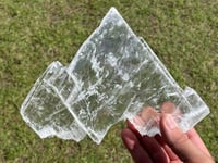 Image 5 of Transparent Selenite Slab | Morocco #3012