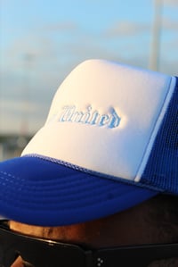 Image 4 of Ocean Blue Trucket Hat 