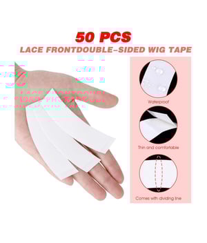 Image of lace tape for securing wig