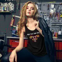 Image 2 of Mind Your Own Uterus Flowy Racerback Tank