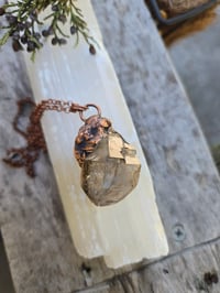 Image 1 of Electroformed Skeletal Smokey Quartz necklace 02