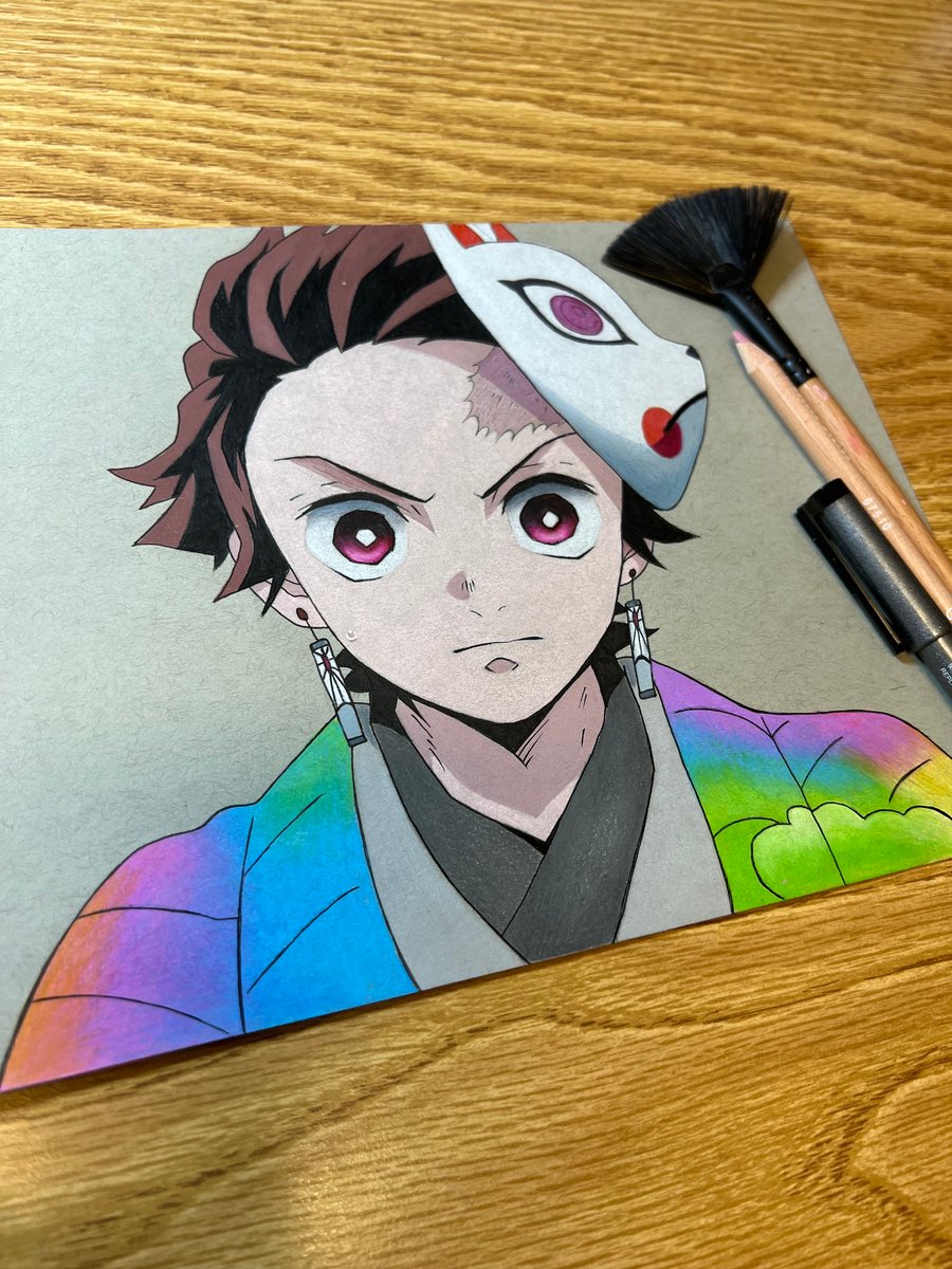 Tanjiro Drawing (Original) | 80 Art Gallery