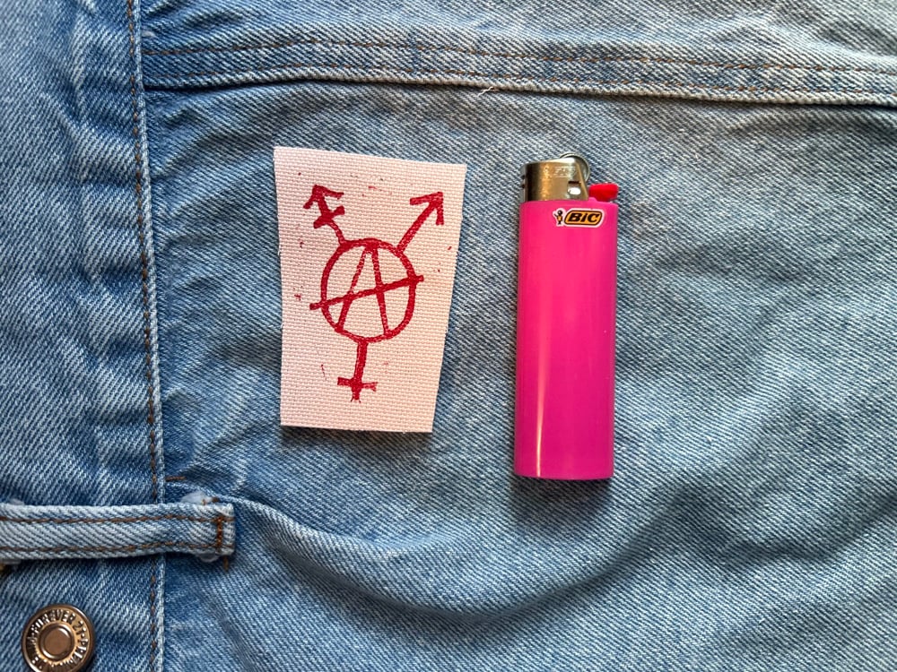 Image of Tranarchy Canvas Patch (Rough Edge, Sew-on)