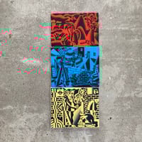 Three colours giclee print series