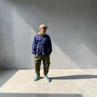 Image 1 of Hooded Contrast Chore Jacket