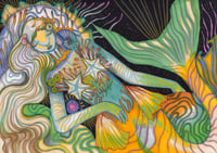 Image 1 of Surienne original a4 illustration on watercolour paper 