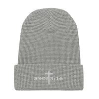 Image 8 of John 3:16 Waffle Beanie