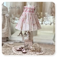 Image 3 of handmade blythe doll floral gingham dress