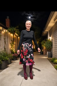 Image 3 of Kylie Jane Lace skirt- crochet flowers 