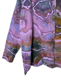 Image 5 of ♻️ UPCYCLED XL 100% Cotton Top in Overdye Geode Ice Dye