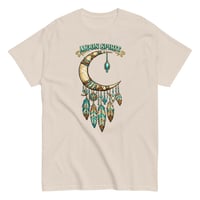 Image 8 of Moon Spirit Cowgirl T-Shirt – Western Crescent Moon Feather Graphic Tee, Turquoise Southwest Boho 