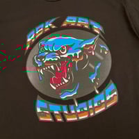 Image 2 of CHROME PANTHER TEE - BLACK