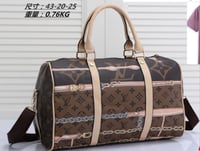Image 1 of LV Inspired Duffle Bag - Style 1 