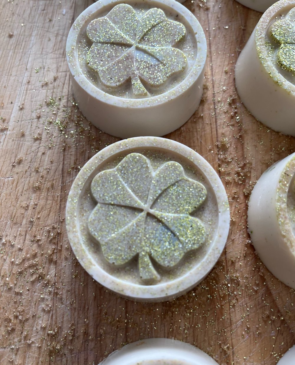 Image of St. Patty's Day Golden Nugget Shamrock Bars