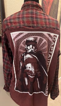 Vintage Rust/Olive Flannel Shirt Star Wars 
