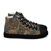 Image 7 of Boho Nature Cottagecore Inspired Deer in The Forest Men’s high top canvas shoes