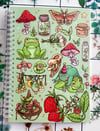 Frog Party, Reusable Sticker Book