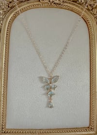 Image 3 of Crystal glass butterfly necklace 