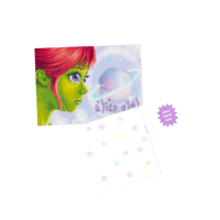 "Alien Girl" Postcard 