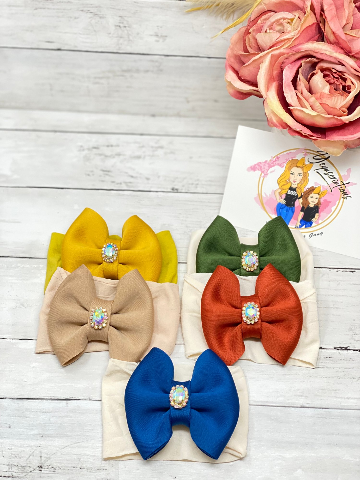 Image of Tiny Glam Classic marshmallow Headbands 